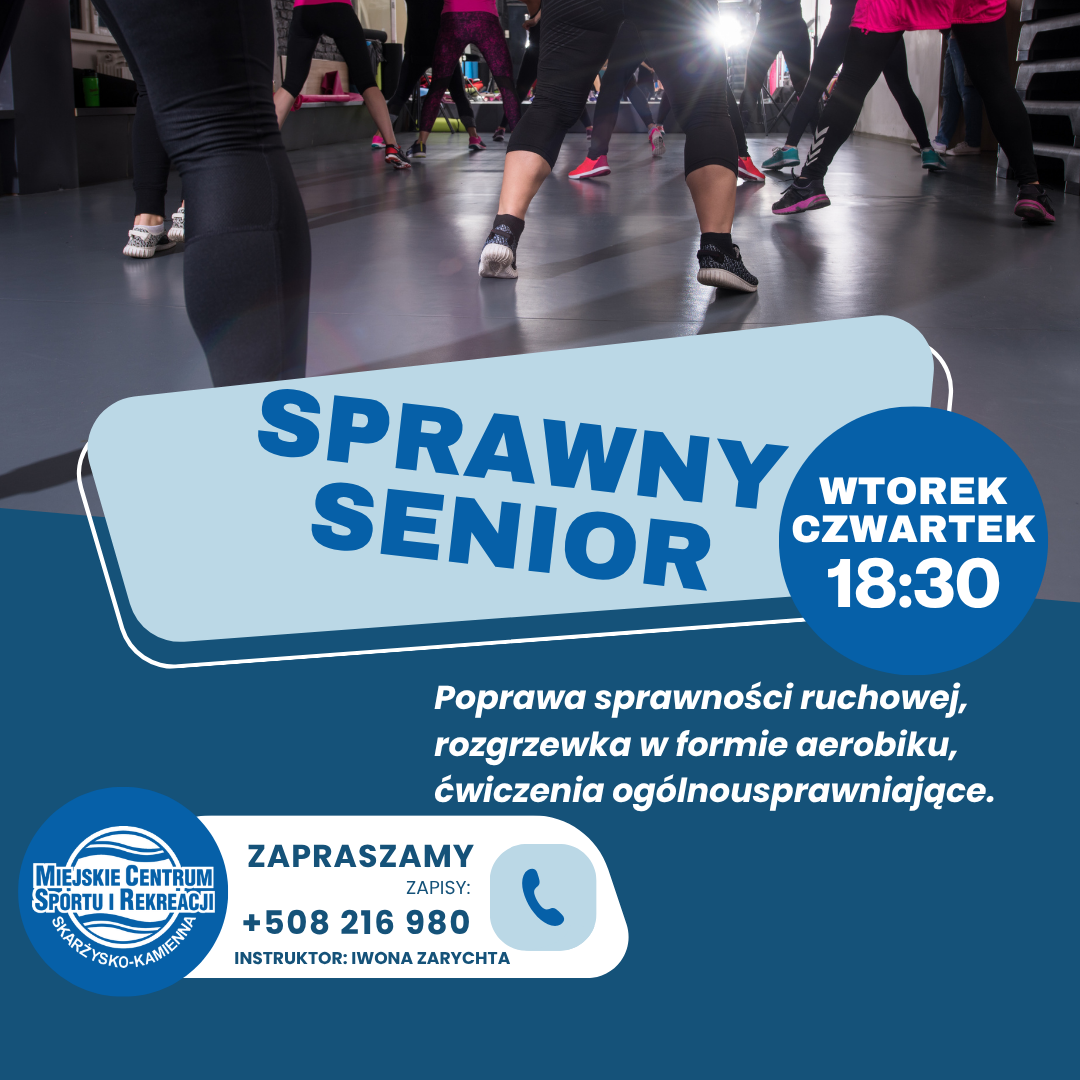 Zadbaj o formę i zdrowie z MCSiR Skarżysko-Kamienna! Sprawdź grafik zajęć z Iwoną 